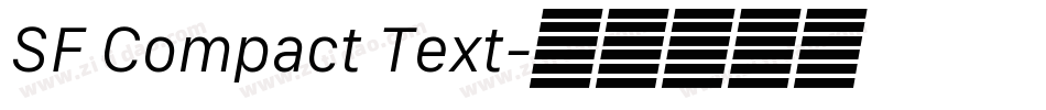SF Compact Text字体转换